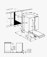 מדיח כלים אינטגרלי מלא דגם EBF7500SBA אלקטרולוקס Electrolux