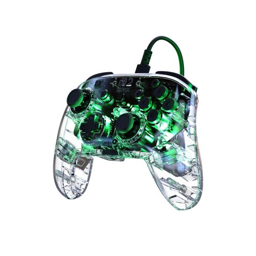 בקר גיימינג חוטי Turtle Beach Afterglow ל־Nintendo Switch 2 בעיצוב שקוף