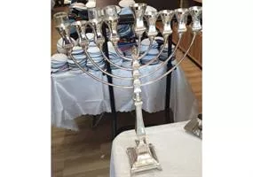 חנוכיה קנים מכסף טהור