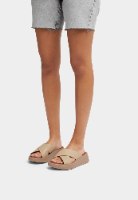 כפכף פ-מוד רצועות מוצלבות צבע בז' פיטפלופ FITFLOP