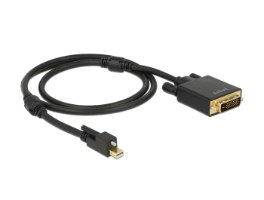 כבל מסך אקטיבי Delock Active Mini DisplayPort 1.2 to DVI 24+1 Cable with screw 4K 30 Hz 1 m