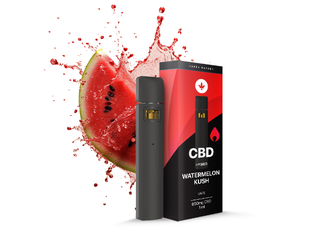 וייפ אידוי CBD חד״פ - בטעם אבטיח 650 מ״ג