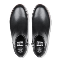 מגפוני ZIGI עור שחור עם רוכסן פיטפלופ FITFLOP