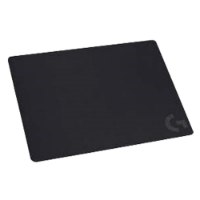 משטח עכבר גיימינג מבד Logitech G240 – משטח עכבר שחור מלבני עם לוגו G בפינה הימנית התחתונה