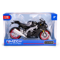 דגם אופנוע אפריליה - RMZ 1:12 2021 APRILIA RSV4 RR1000 BLACK MOTORCYCLE