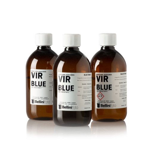 Bellini Blue B&W Print Toner Three Parts to make 1 Liter טונר כחול ב 3 מרכיבים להכנת 1 ליטר עבודה