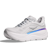 HOKA BONDI 9 WIDE נעלי ספורט לנשים בונדי 9 רחבות בצבע אפור/לבן | הוקה נשים