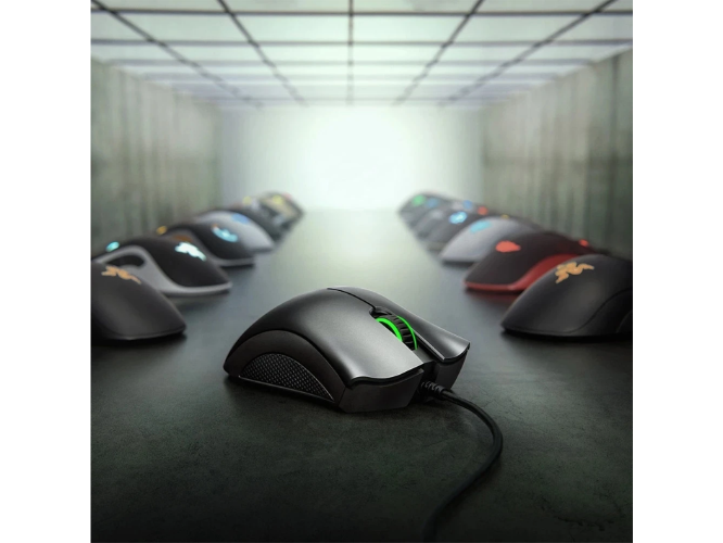 Razer DeathAdder חיוני שחור קווית משחקי עכבר עכברים 6400DPI אופטי חיישן 5 באופן עצמאי כפתורים עבור מ