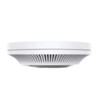נקודת גישה Omada EAP660 HD AX3600 – יחידה אחת בצבע לבן הנראית מהצד עם פתחי אוורור תחתונים