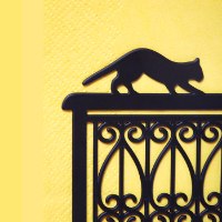 מחזיק מפיות חתול על מעקה Cat Visit