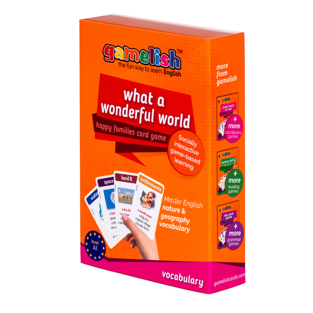 משחק רביעיות באנגלית gamelish | איזה עולם נפלא  What a wonderful world