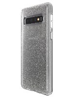 כיסוי Skech ל-Galaxy S10 PLUS דגם  SPARKLE (שקוף כסף) נצנצים