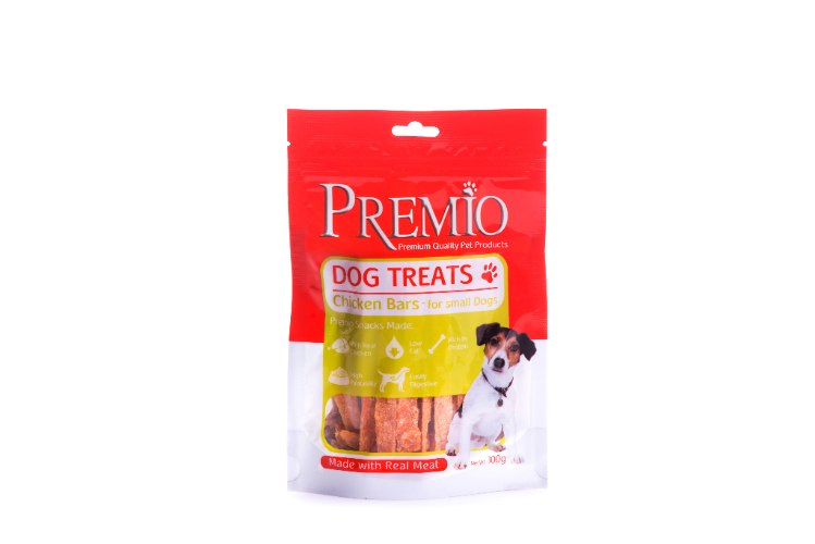 חטיפים לכלבים פרמיו רצועות עוף רכות 100 גרם - PREMIO TREATS CHICKEN BAR 100G