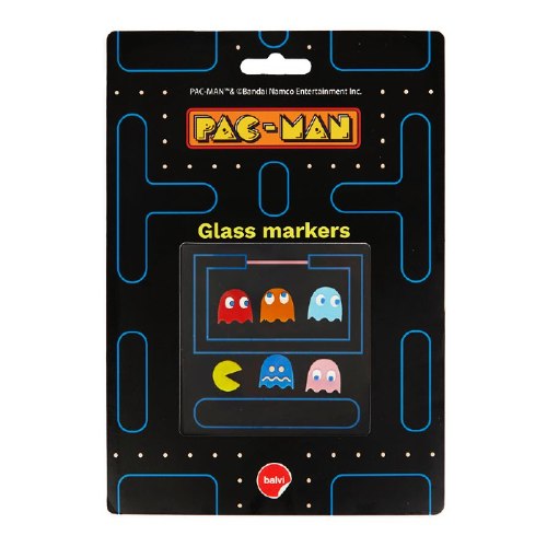 מארז שישיית סמני כוסות נצמדים Pac-Man - מארז לא מושלם
