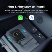 T2C מתאם לרכב טסלה CarPlay ו‑Android Auto אלחוטי Carlinkit