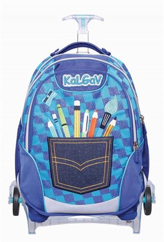 תיק עפרונות כחול Schoolbag T Pencils