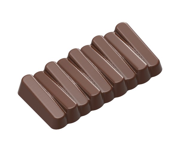 תבנית פוליקרבונט בר שוקולד 4 יח' 100 גרם CW1645