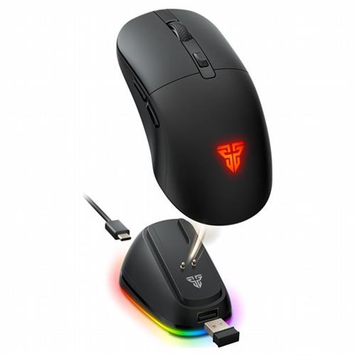עכבר גיימינג אלחוטי Fantech Kanata WG9RD כולל תחנת טעינה RGB שחור