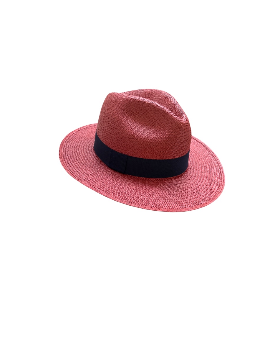 מגבעת  קיצי בצבע בורדו אדום - כובע לנשים - summer Fedora Israel