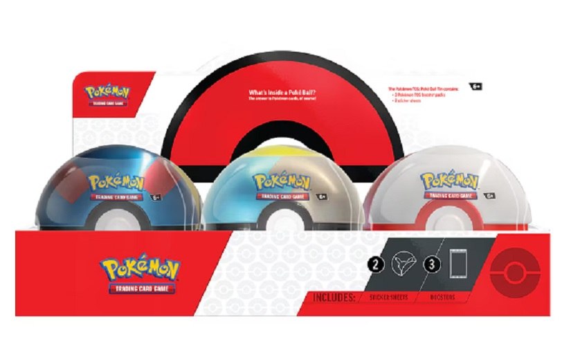 קלפי פוקימון מארז פח פוקיבול 24Q4 אקראי Pokémon TCG: Poke Ball Tin