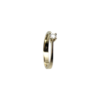 טבעת אירוסין זהב צהוב 14K יהלום מרכזי OP09160084908