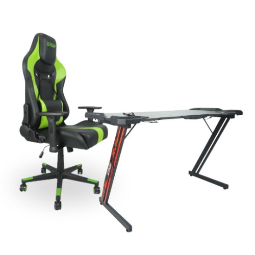 שולחן גיימינג פלוס כיסא גיימינג BANDEL7062 מבית LEVEL UP