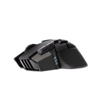עכבר גיימינג אלחוטי Corsair Ironclaw Wireless Se – פריט בודד עכבר שחור עם לד כחולה ותבליט אחיזה עם USB-C