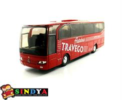 אוטובוס מרצדס טראויגו שחור – Welly Mercedes-Benz Travego Bus 1:60
