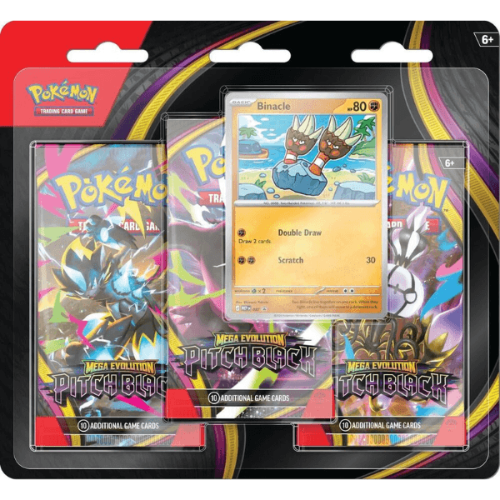 Pokemon TCG: Mega Evolution 05 Binacle 3-Pack Blister קלפי בליסטר מגה אבולושן