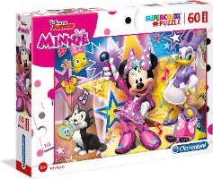 קלמנטוני - פאזל 60 חלקים מקסי מינימאוס - Clementoni Maxi Puzzle  MINNIE Mouse