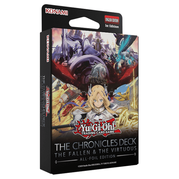 Yu-Gi-Oh The Chronicles Deck: The Fallen & The Virtuous קלפי יו-גי-הו TCG מקוריים חפיסת סטרטר דק