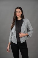 ג'קט פשתן אפור