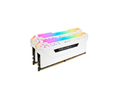 זיכרון לנייח CORSAIR VENGEANCE RGB PRO 16GB 2x8GB DDR4 DRAM WHITE
