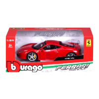 דגם מכונית פרארי ספורט אדומה - Bburago Ferrari 458 Italia 1:24
