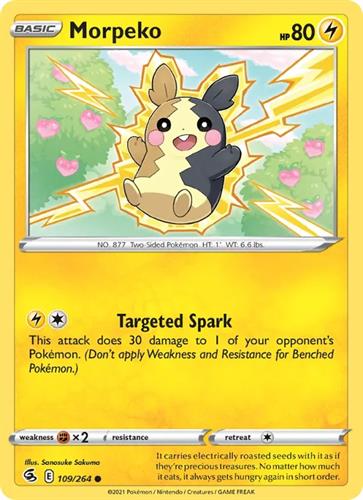קלף בודד single פוקימון - morpeko - Fusion Strike - 109/264