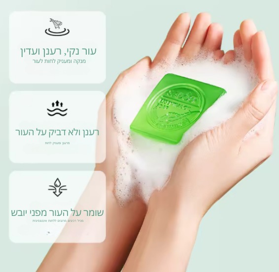 ניקוי עדין ויעיל עם סבון אלוורה