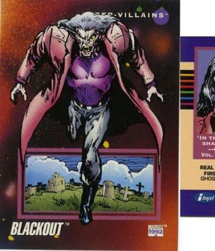 קלף בודד מארוול marvel - blackout - Universe Series 3 - 140
