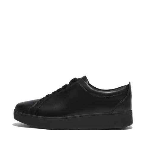 ראלי שחור עור סוליה שחורה פיטפלופ FITFLOP