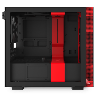 מארז NZXT H210 MATTE BLACK/RED