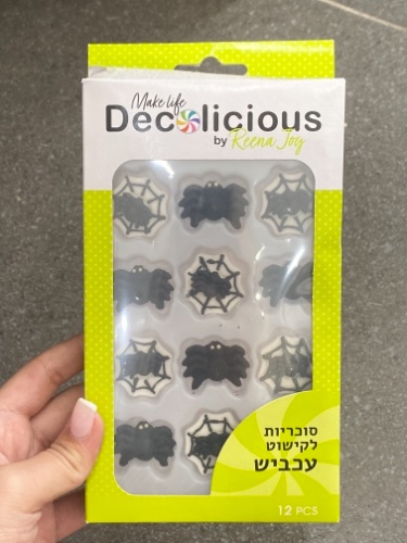 בצק סוכר עכבישים