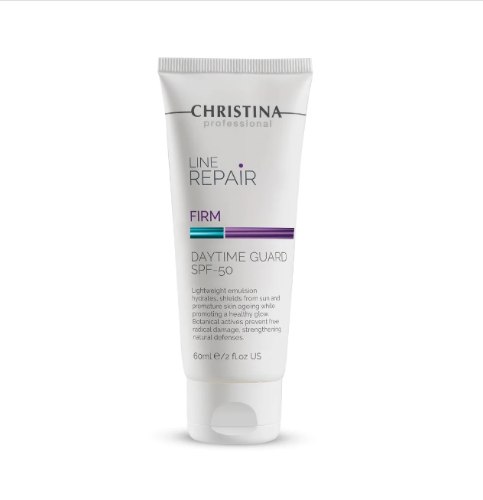 קרם לחות והגנה לעיכוב הזדקנות העור 60 מ"ל Christina Firm Daytime Guard SPF 50