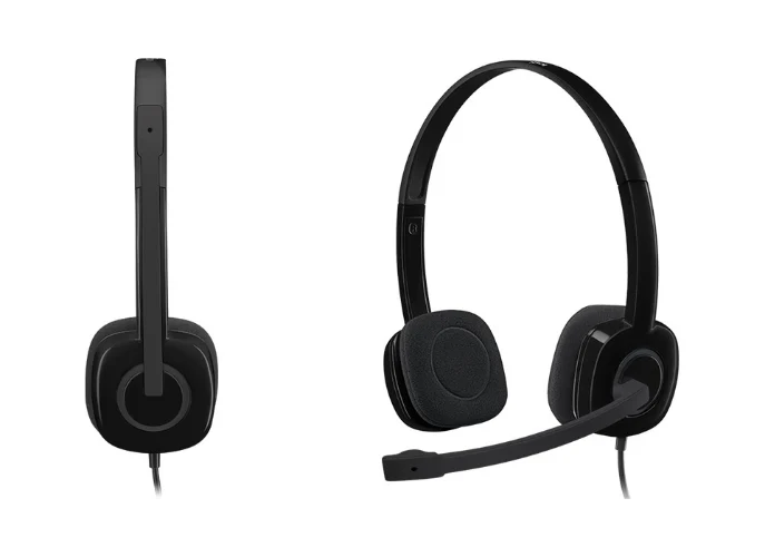 אוזניות ומיקרופון חוט Logitech Stereo Headset H151