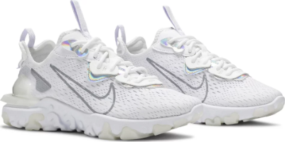 Wmns React Vision White Iridescent