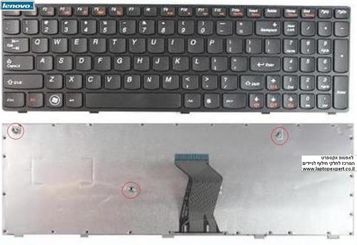 מקלדת למחשב נייד לנובו Lenovo B570 Z570 V570 Laptop Keyboard 25-013385 25013385 US