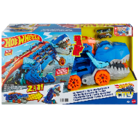 הוט ווילס - משאית נושאת מכוניות ענקית טי רקס - Hot Wheels HNG50