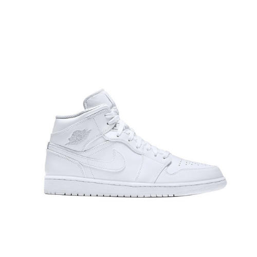 נעלי ג'ורדן - Nike Air Jordan 1 Mid White Pure Platinum