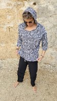 חולצת זנזיבר עם קפוצ'ון