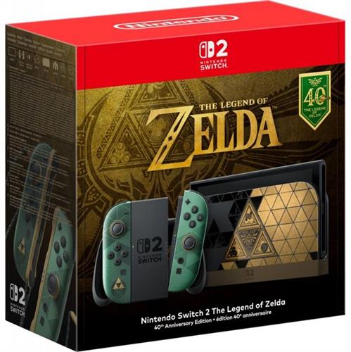קונסולת Nintendo Switch 2 - The Legend of Zelda 40th Anniversary Edition