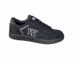 W jeans-סניקרס בד