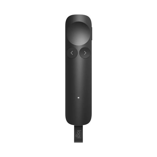 שלט אלחוטי למצגות עם Bluetooth, מקלט USB-C וטווח עד 30 מטר Logitech Spotlight 2 בצבע אפור כהה